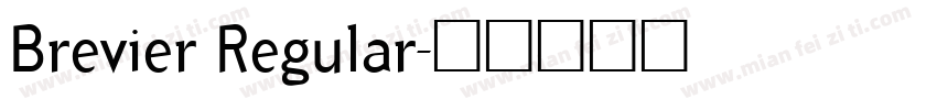 Brevier Regular字体转换
